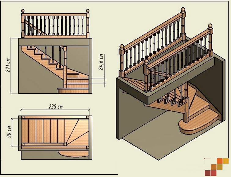 Как сделать лестницу на второй этаж расчеты